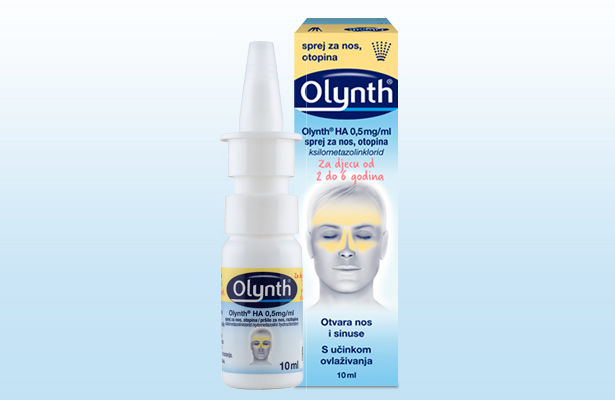 Olynth HA 0,5 mg/ml sprej za nos, otopina
